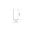 Oczko Manacor 13cm 1xGU10 biało/złota LP-232/1D - 130 WH/GD