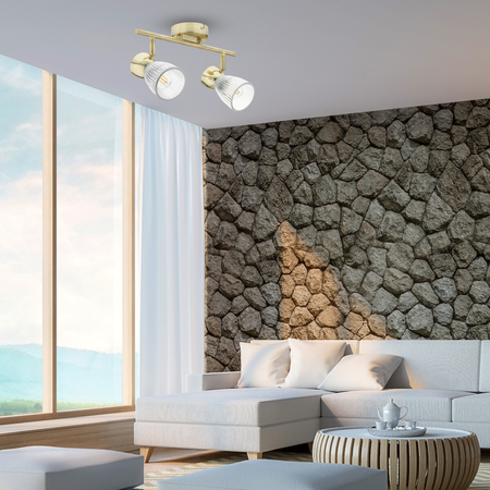 Milagro Lampa sufitowa BEST GOLD 2xE14 ML9975 ZŁOTY