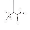 Lampa wisząca Italux PND-75075-8-BK-WG Czarny