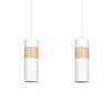 Lampa wisząca AKARI 2 WHITE Emibig 733/2 biały