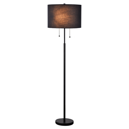 Light Prestige Lampa podłogowa Fogo czarna 2xE27 LP-0304/2F BK
