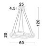 Lampa sufitowa Luces Exclusivas CHAPA - czarny LE43293
