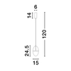 Lampa wisząca Luces Exclusivas LE44329 złoty i odcienie złota