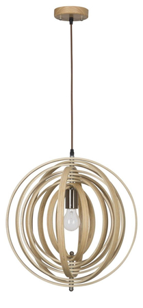Lampa wisząca Luces Exclusivas MARTIN LE42097 drewniany