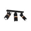 Milagro Lampa sufitowa VIDAR BLACK 3xGU10 MLP5402 CZARNY