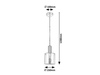 Lampa wisząca Rabalux Donati 5249 chrom