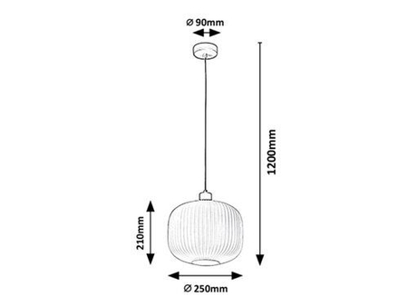 Lampa wisząca Rabalux Soraya 3970 zielony