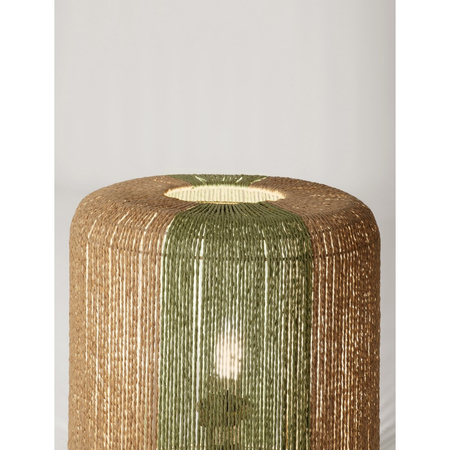 Lampa podłogowa Luces Exclusivas DULERMO LE45349 drewno jasne i ciemne, zielony