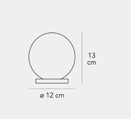 Lampa stołowa Fontana Arte F443000150OTNE Pallina