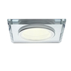 Eko-Light Oczko sufitowe szklane KWADRATOWE. Kolor: SREBRNY EKOS270 SREBRNY