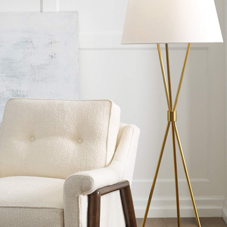 Lampa podłogowa Elstead Lighting Penny mosiądz FE-PENNY-FL-BB
