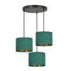Lampa wisząca HILDE 3 BL PREMIUM GREEN Emibig 1051/3PREM zielony