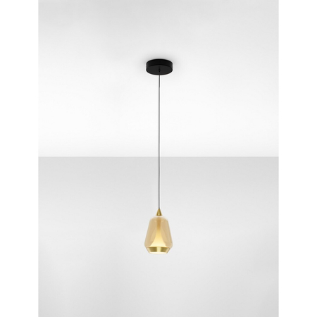 Lampa wisząca Luces Exclusivas RORIZNO LE45112 czarny, złoty i odcienie złota
