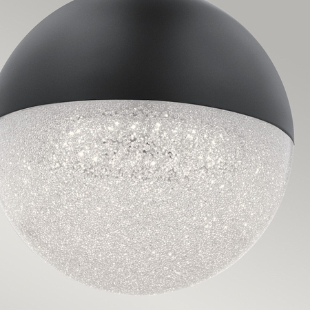 Mała lampa wisząca LED Moonlit - Matowa czerń Quintiesse QN-MOONLIT-P-MBK