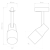Lampa szynowa Astro Apollo 100 Track 1422023 Matowy Czarny