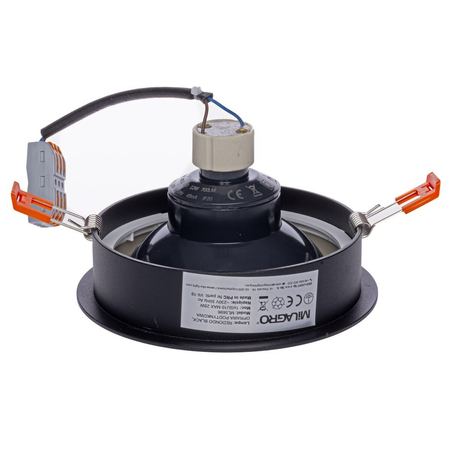 Milagro Oprawa podtynkowa Redondo Czarny 1xAR111 GU10 ML5696 CZARNY