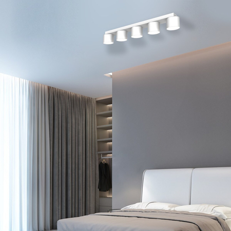 Milagro Lampa sufitowa Dixie 5xGX53 Biały MLP7542 BIAŁY