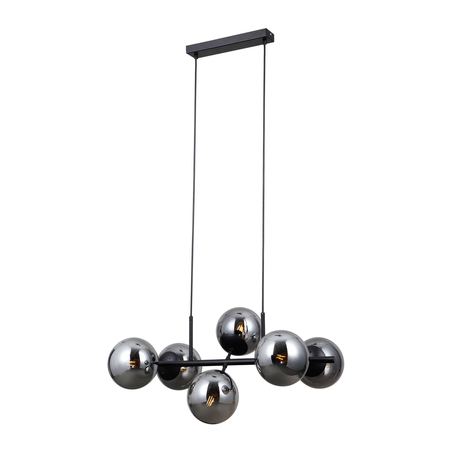 Lampa wisząca Italux PND-1098-6-BK Czarny mat