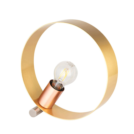 Lampa stołowa Endon Lighting Hoop 97665 mosiądz