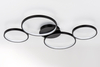 Plafon Maxlight C0200 czarny/chrom