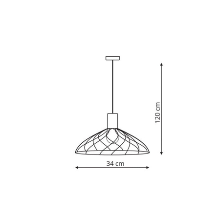 Light Prestige Lampa wisząca Moderno czarna 1xGU10 LP-1221/1P B BK