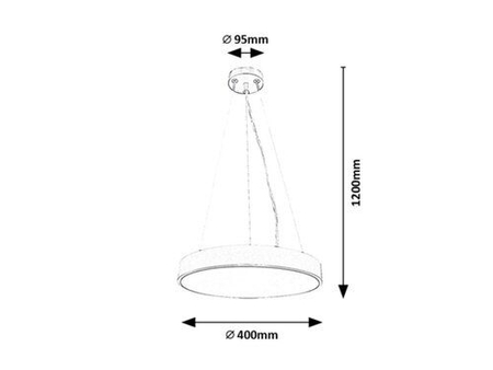 Lampa wisząca Rabalux Tesia 71039 czarny