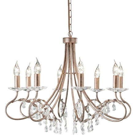 Żyrandol Elstead Lighting Christina patyna CRT8-SILVER-GOLD