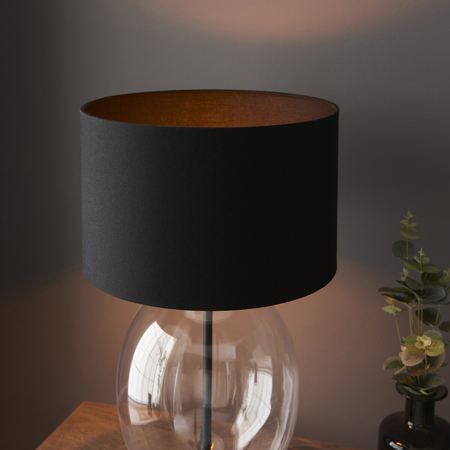 Lampa stołowa Endon Lighting Kelda Oval 100446 czarny