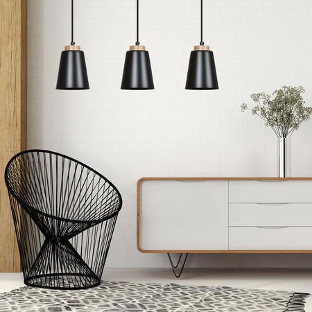 Lampa wisząca BOLERO 1 BLACK Emibig 442/1 czarny