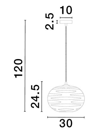 Lampa wisząca Luces Exclusivas BAMBU - czarny mat LE43420