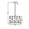 Lampa wisząca Flowers dziecięca 1xE27 biała LP-686/1P