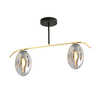 Lampa sufitowa FINES 2 Emibig 1280/2 czarny/złoty