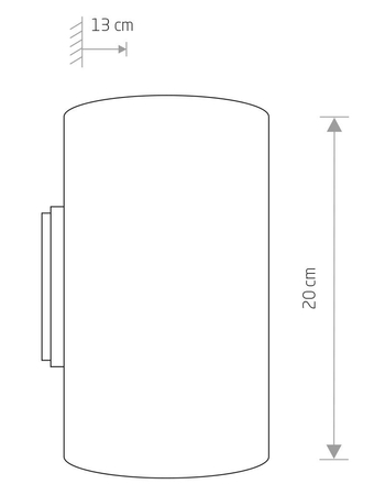 Kinkiet Tube Black 9320 Nowodvorski Lighting
