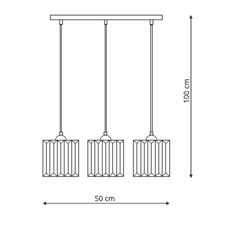 Light Prestige Lampa wiszaca Galactico czarna 3xE27 LP-2383/3L BK
