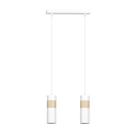 Lampa wisząca AKARI 2 WHITE Emibig 733/2 biały