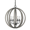 Lampa wisząca Elstead Lighting Allier drewniany FE-ALLIER-4P-WW