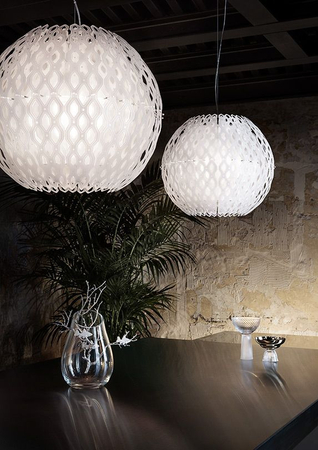 Lampa wisząca Slamp CHRSM00WHT01TGB000EU Charlotte Globe