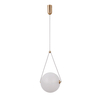 Lampa wisząca Italux Rastia PND-34361-L-HBR-OPAL złoty