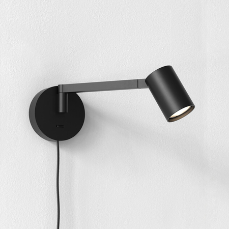 Kinkiet Astro Ascoli Swing Plug In 1286138 Matowy Czarny