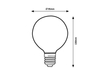 Żarówka Rabalux Filament-LED 1989 przeźroczysty