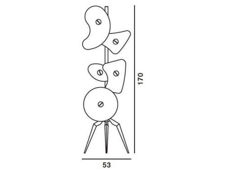 Lampa podłogowa Foscarini 36003 Orbital