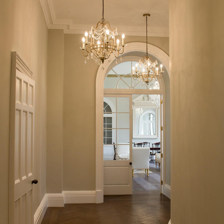 Żyrandol Elstead Lighting Gianna srebrny FE-GIANNA4