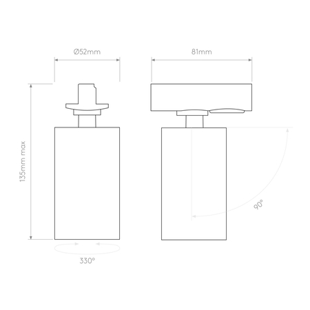 Lampa szynowa Astro Can 50 Track 1396027 Matowy Czarny