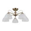 Lampa sufitowa Italux Moreti PND-40623-5-AB Antyczny mosiądz
