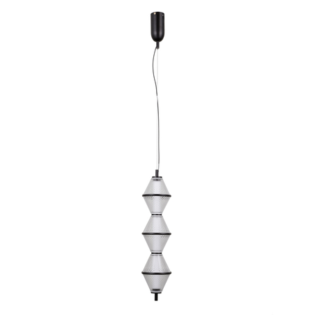 Lampa wisząca Italux Fuente PND-34395-3V-BK Czarny mat