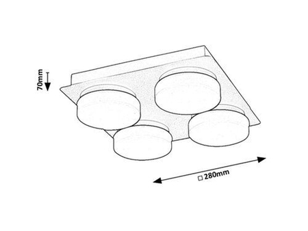 Lampa łazienkowa Rabalux Attichus 75004 czarny matowy