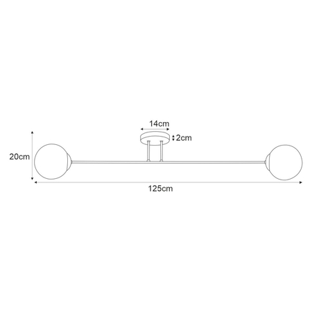 Lampa wisząca Kaja ELMO K-5315 biały, złoty