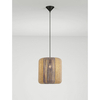 Lampa wisząca Luces Exclusivas ZORTINA LE45350 drewno jasne i ciemne, niebieski