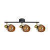 Lampa sufitowa COPA Zuma Line R5022003-3TU czarny/złoty
