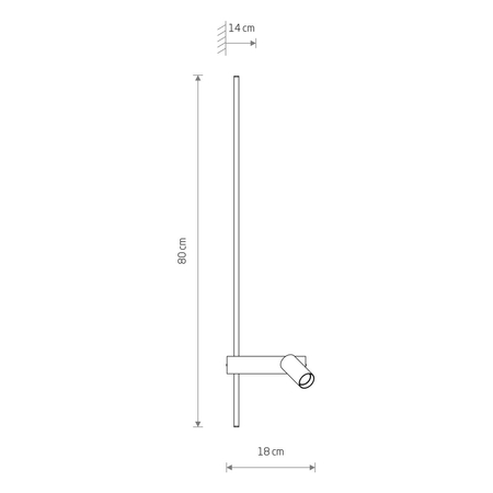 Kinkiet Nowodvorski EASY LED 11425 Czarny